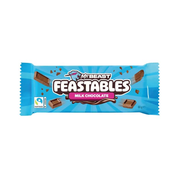 Tablette de Chocolat Lait Mr Beast FEASTABLES
