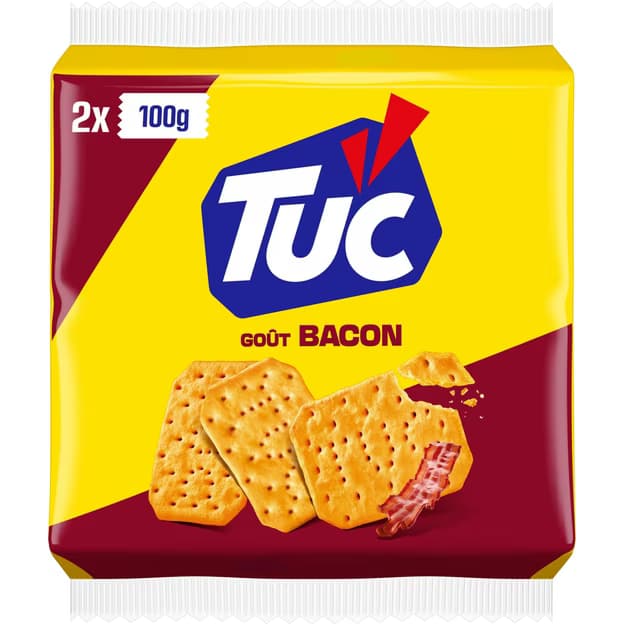 Biscuits crackers goût bacon