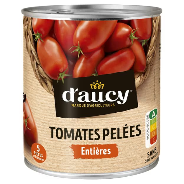 Tomates pelées entières