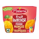 Fruit Intense compotes pomme mangue sans sucres ajoutés
