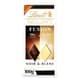 Excellence tablette de chocolat fusion noir 70% et blanc