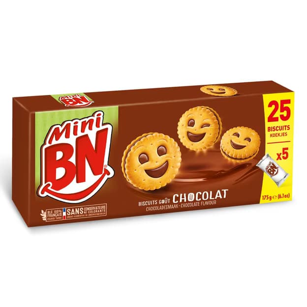 Biscuits mini goût chocolat