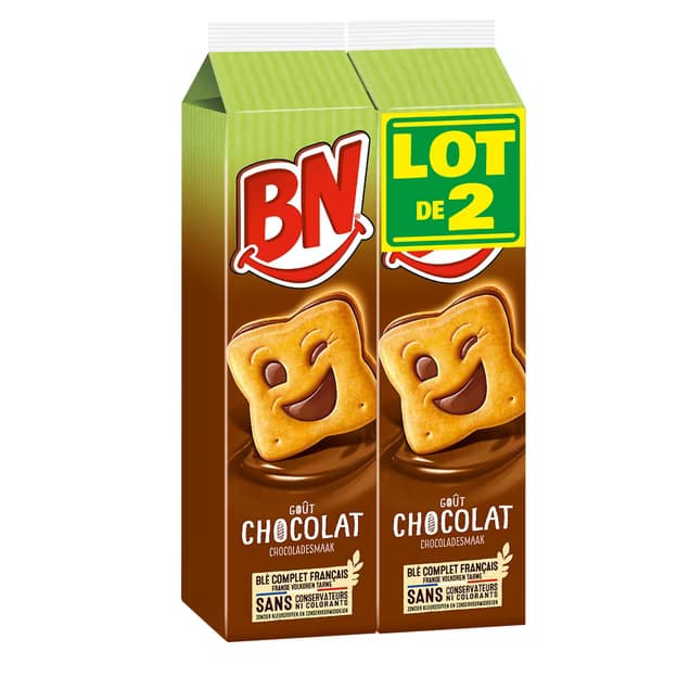 Biscuits fourrés chocolat céréales complètes