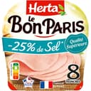 Le Bon Paris Jambon cuit à l'étouffée réduit en sel