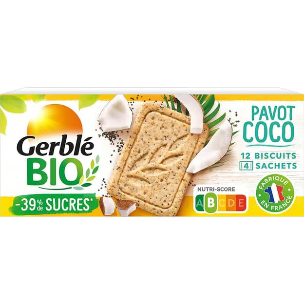Biscuits sablés pavot coco