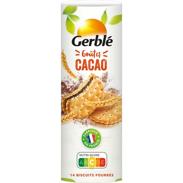 Biscuits goûter fourrés au cacao