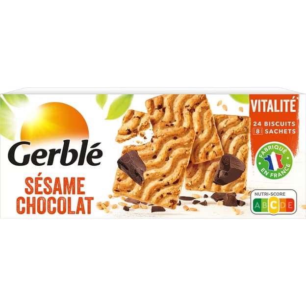 Biscuits au sésame et chocolat