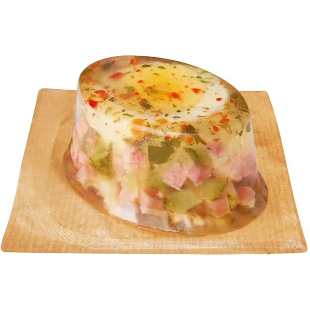 Aspic oeuf jambon cornichon