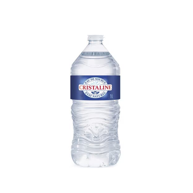 Eau de source plate