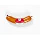 Festein saucisse de viande courbe