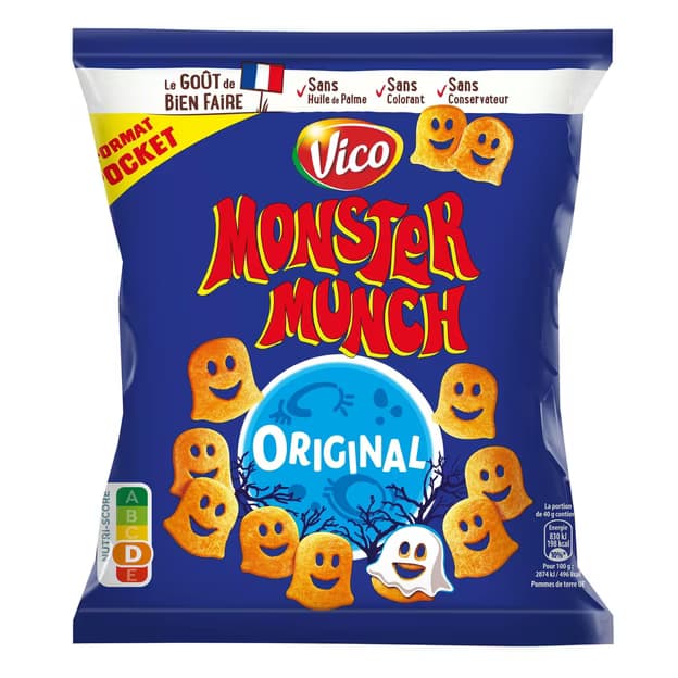 Biscuits apéritifs Original - Format Pocket MONSTER MUNCH