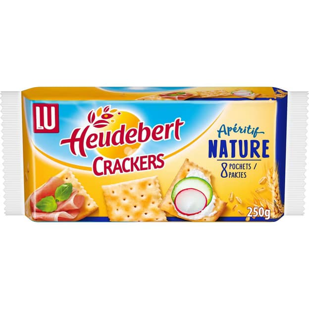 Biscuits apéritifs crackers nature
