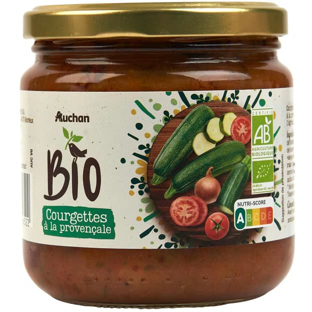 Courgettes à la provençale en bocal