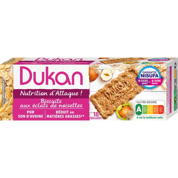Biscuits  aux éclats de noisettes sans sucres ajoutés DUKAN