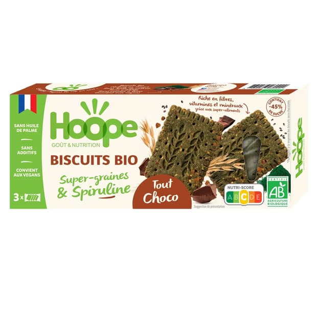 Biscuits bio super graines tout choco