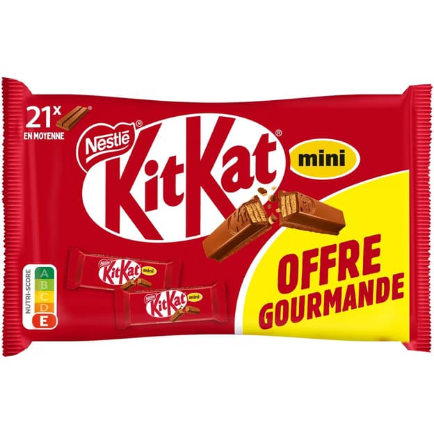 Mini barres chocolatées