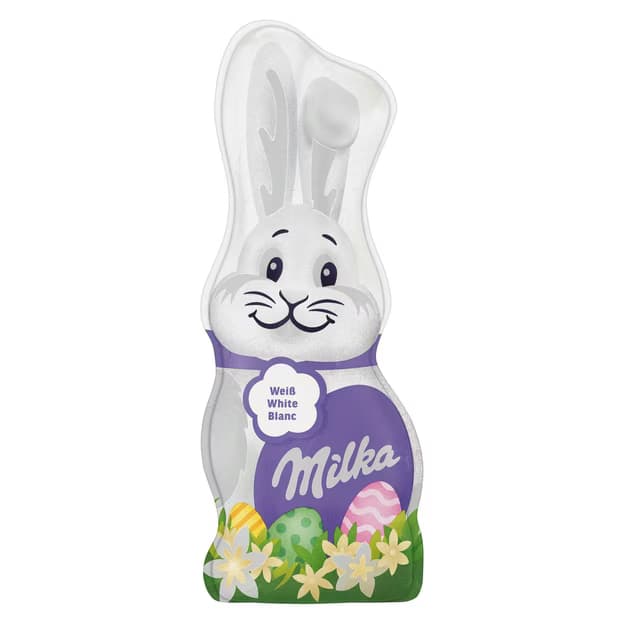 Lapin de chocolat blanc