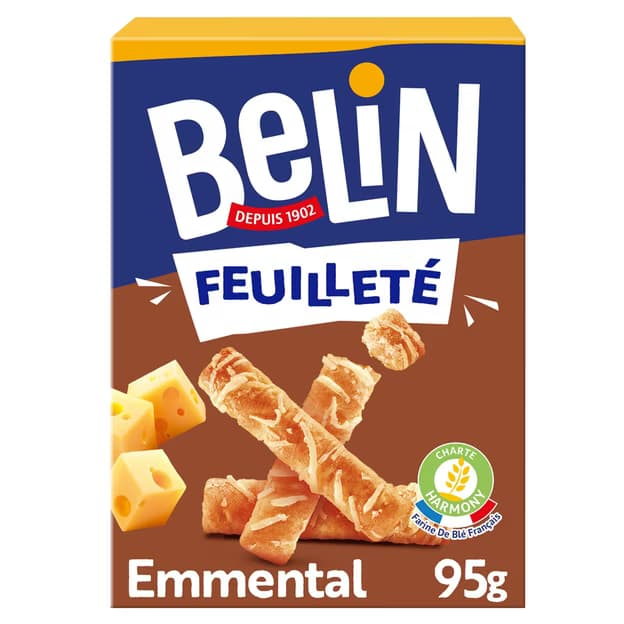 Biscuits crackers à l'emmental Feuilleté