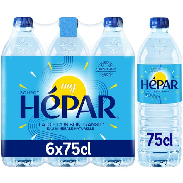 Eau Minérale Naturelle Plate HEPAR