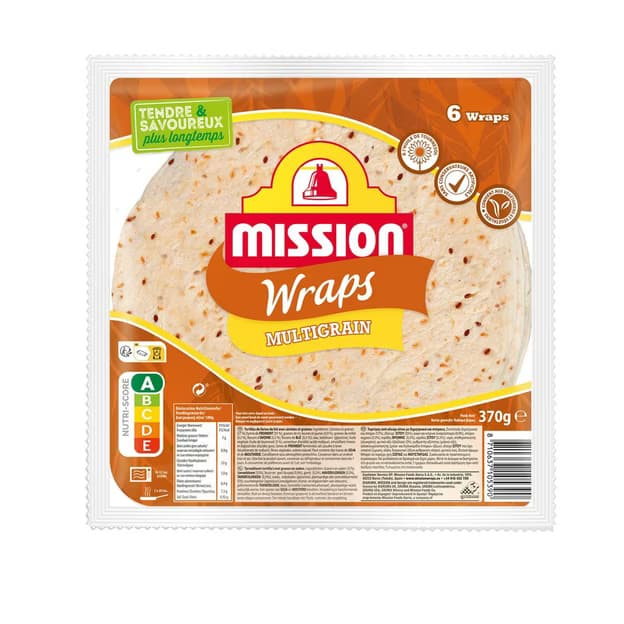 Wraps multigrains aux graines de lin
