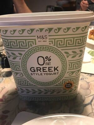 0% Fat Greek style yogurt
