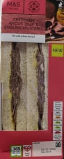 Aberdeen angus beef and english mustard