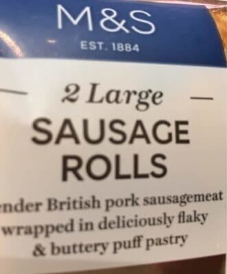 2 large sausage rolls