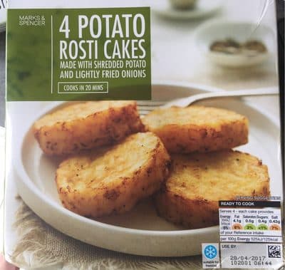4 Potato Rosti Cakes