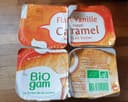 Flan vanille nappé caramel au lait entier