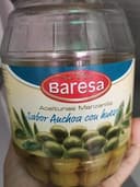 Aceitunas Manzanilla sabor anchoa con hueso
