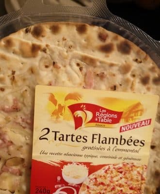 2 Tartes Flambées Gratinées à l'Emmental