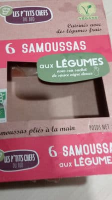 6 samoussa aux legumes