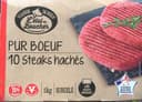 10 Steaks hachés pur bœuf, surgelés