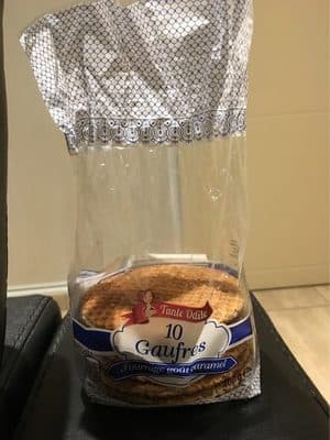 10 Gaufres Fourrage Goût Caramel