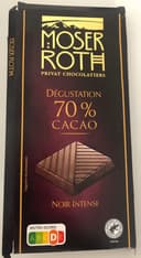 Chocolat Dégustation 70% cacao