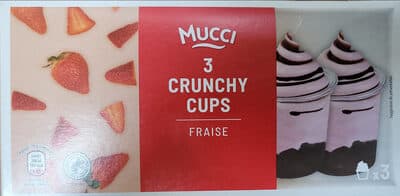 3 Crunchy cups Fraise