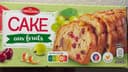 Cake aux fruits tranché