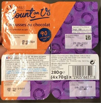 4 mousses au chocolat