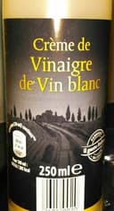 Crème de vinaigre de vin blanc