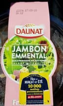 Jambon emmental sauce fromage blanc aux herbes salade et crudité