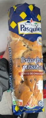 Brioche, tressé, pépites de chocolat