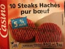 10 Steaks Hachés Pur Bœuf 5% M.G.