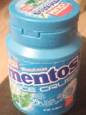 Mentos Gum Bottle Ice Crush Ice Mint X6