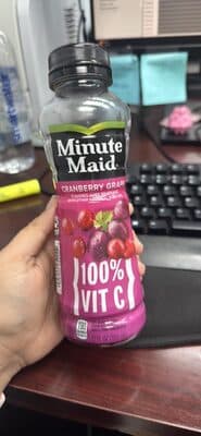 CRANBERRY GRAPE FLAVORED JUICE BEVERAGE
