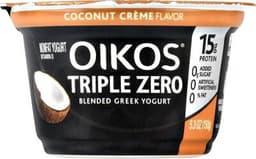 Oikos Triple Zero Coconut Cream (5.3 oz)