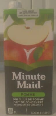 Minute Maid 100% Apple Juice From Concentrate