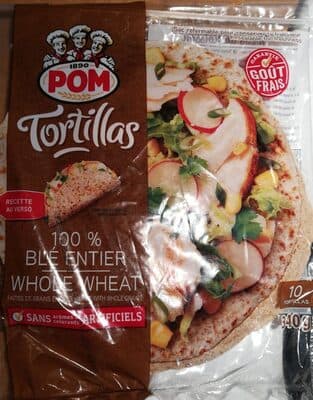 100% Whole Wheat Tortillas