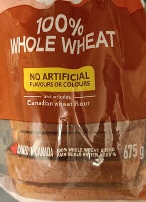 100% Whole Wheat Bread