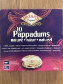 10 Pappadums Nature