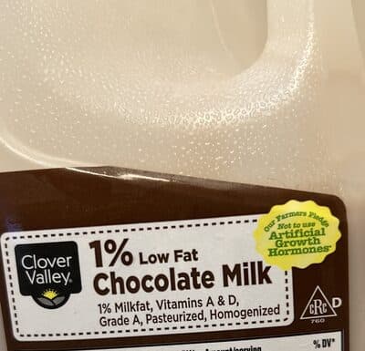 1% low fat chocolate milk